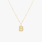 Pearl Initial Necklace