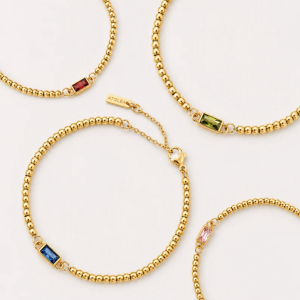 Beaded Birthstone Bracelet
