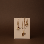 Initial & Birthstone Charm Necklace