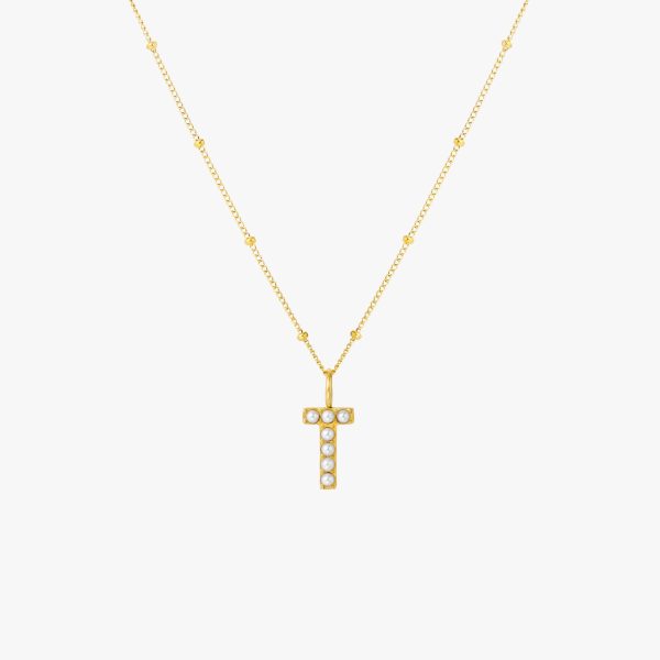 Pearl Initial Necklace