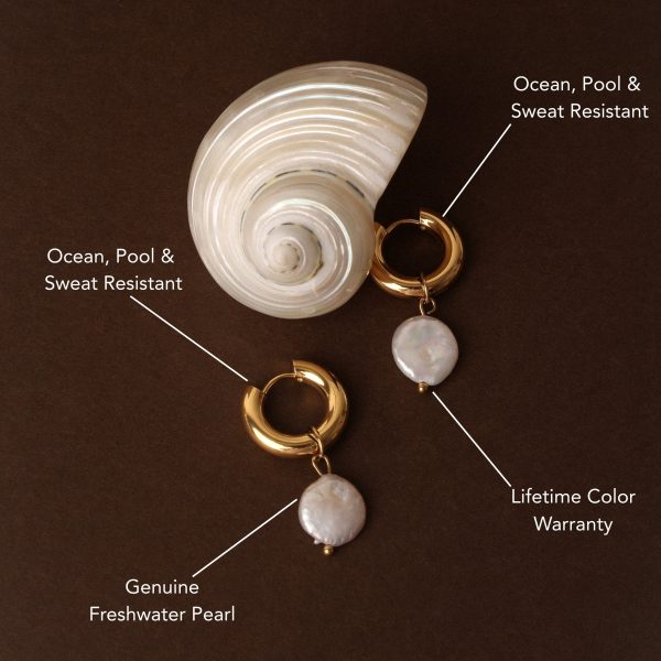 Chunky Pearl Hoops