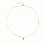 Paperclip Birthstone Necklace