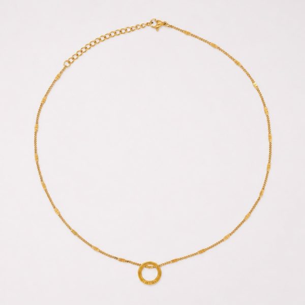 Engravable Ring Necklace