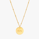 Drawing Disc Necklace