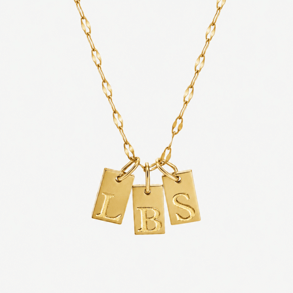 Initial Tag Necklace