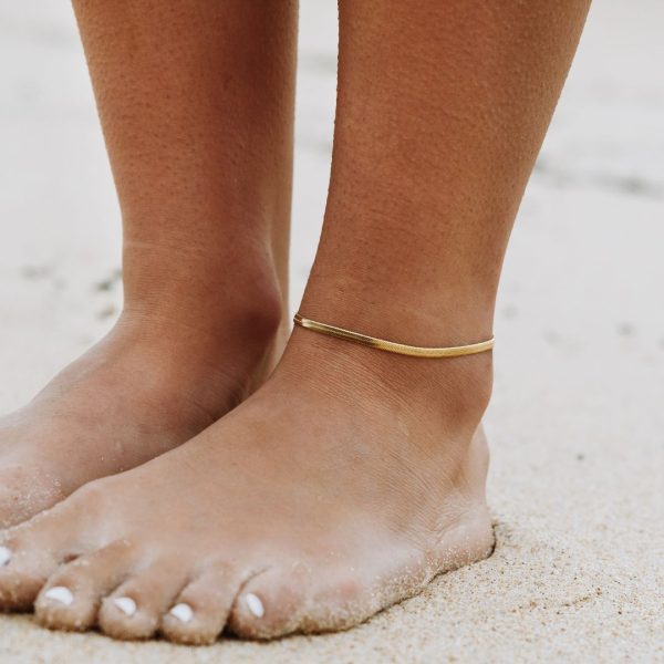 Kauai Herringbone Anklet