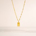 Initial Tag Necklace