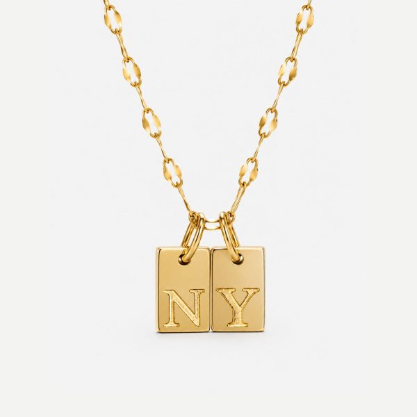 Initial Tag Necklace