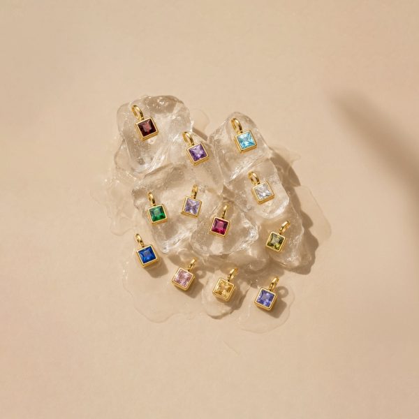 Paperclip Birthstone Necklace