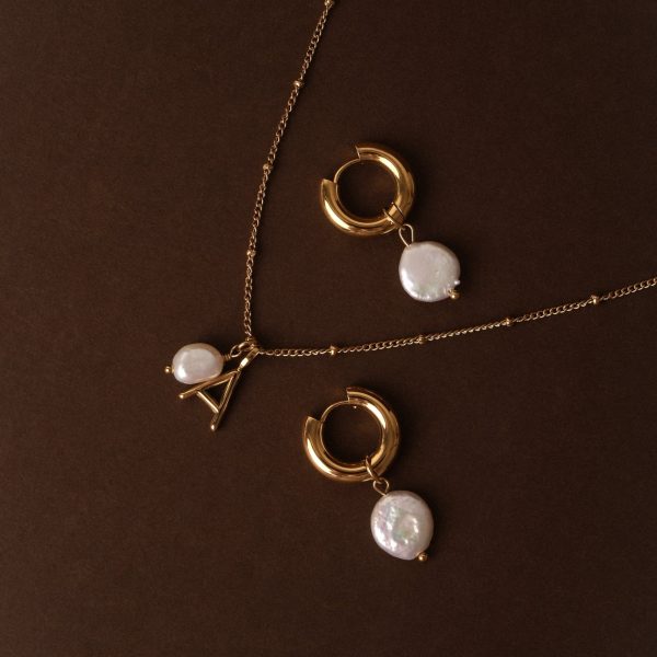 Initial & Pearl Necklace