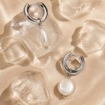 Chunky Pearl Hoops