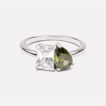 Toi et Moi Birthstone Ring