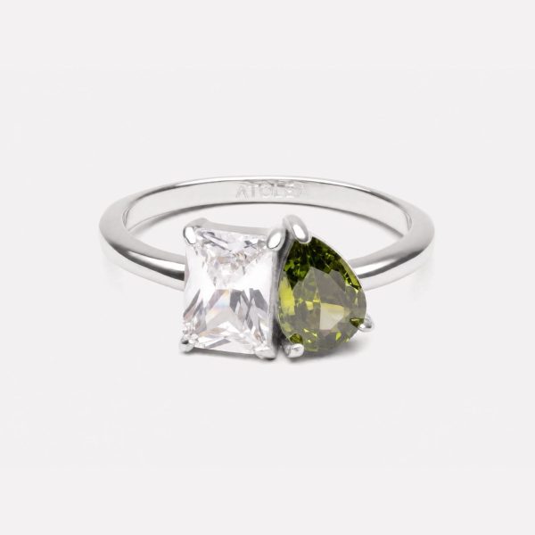 Toi et Moi Birthstone Ring