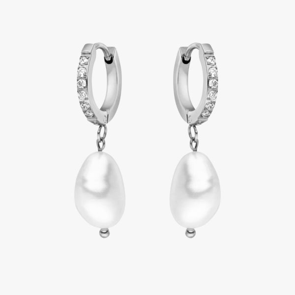 Freshwater Pearl Hoop Earrings