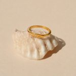 One-Initial Crystal Ring