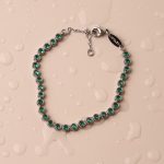 Green Tennis Bracelet